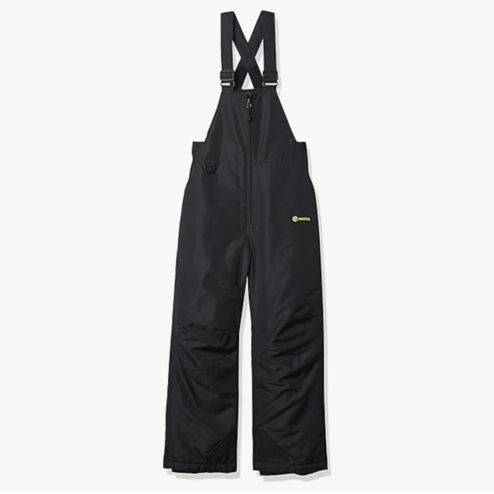 Kid’s Unisex Solstice Black Snow Bib Overalls